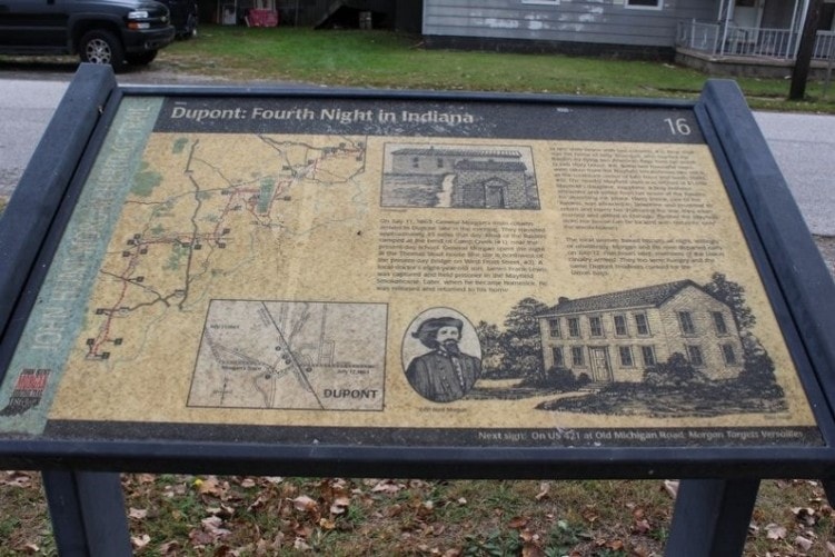 Marker 16 — Dupont: Fourth Night in Indiana