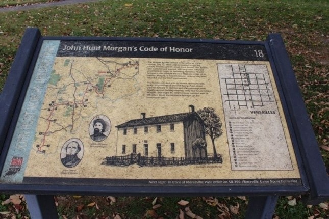 Marker 18 — John Hunt Morgan's Code of Honor