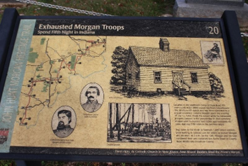 Marker 20 — Exhausted Morgan Troops: Fifth Night in Indiana